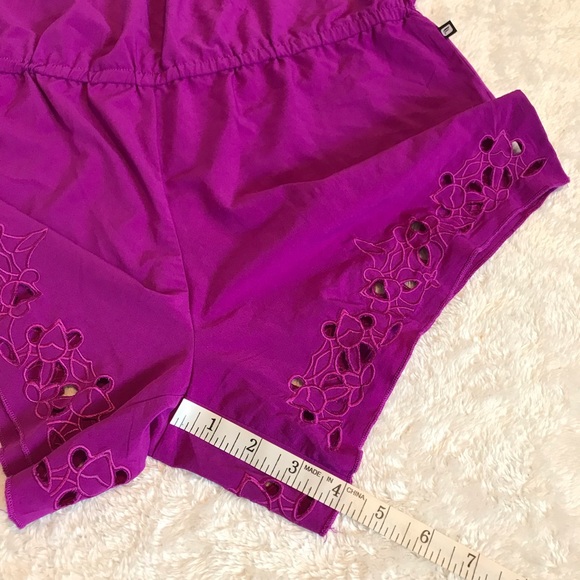 Fabletics purple romper with crochet details size Medium - Picture 14 of 15